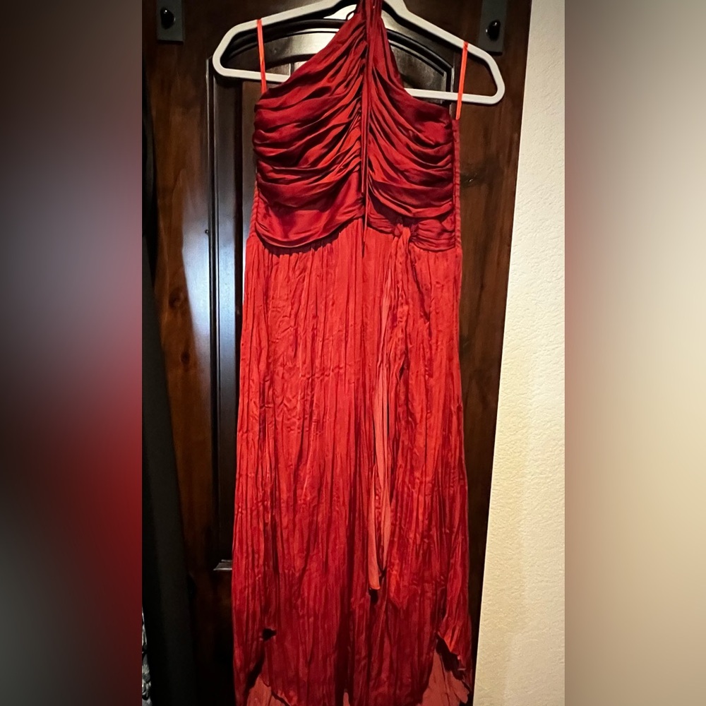 White House Black Market Crimson Midi Dress